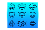 Tattoo Stencil Set No. 30
