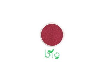 BIO Czerwony Brokat kosmetyczny biodegradowalny 0.1 mm miałki 3 ml