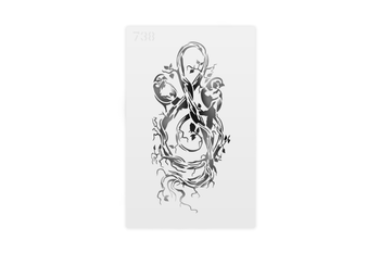 0738 Twarze | Zwierzęta | Symbole szablon Airbrush