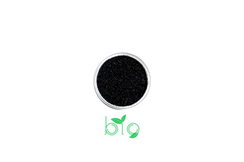 BIO Black Biodegradable Cosmetic Glitter 0.1 mm Fine 3 ml