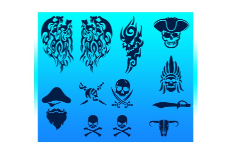 Tattoo Stencil Set No. 15