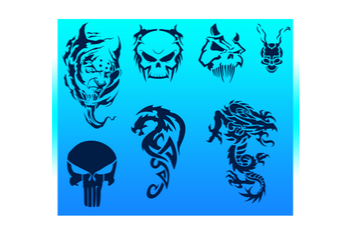 Pakiet szablonów do tatuaży nr 16