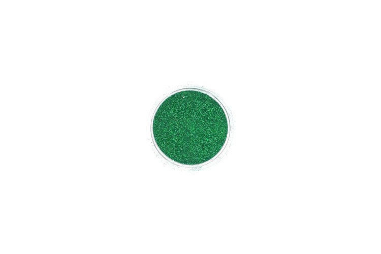 Zielony Brokat kosmetyczny 0.1 mm miałki 3 ml